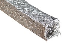 Graphite packing wrapped with Aramid Mesh